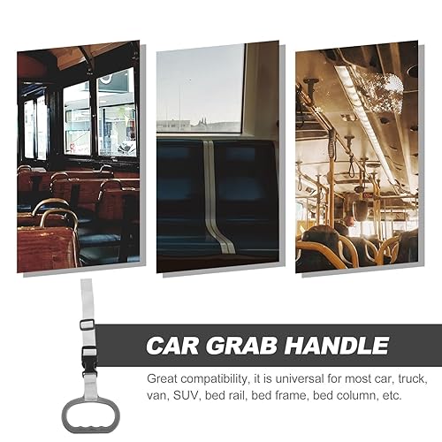 Miniatura 4 de Healifty Correa para mango de autobús, anillo de pie, dispositivo de asistencia de coche, correa de elevador, ayudante de cama, anillo auxiliar de