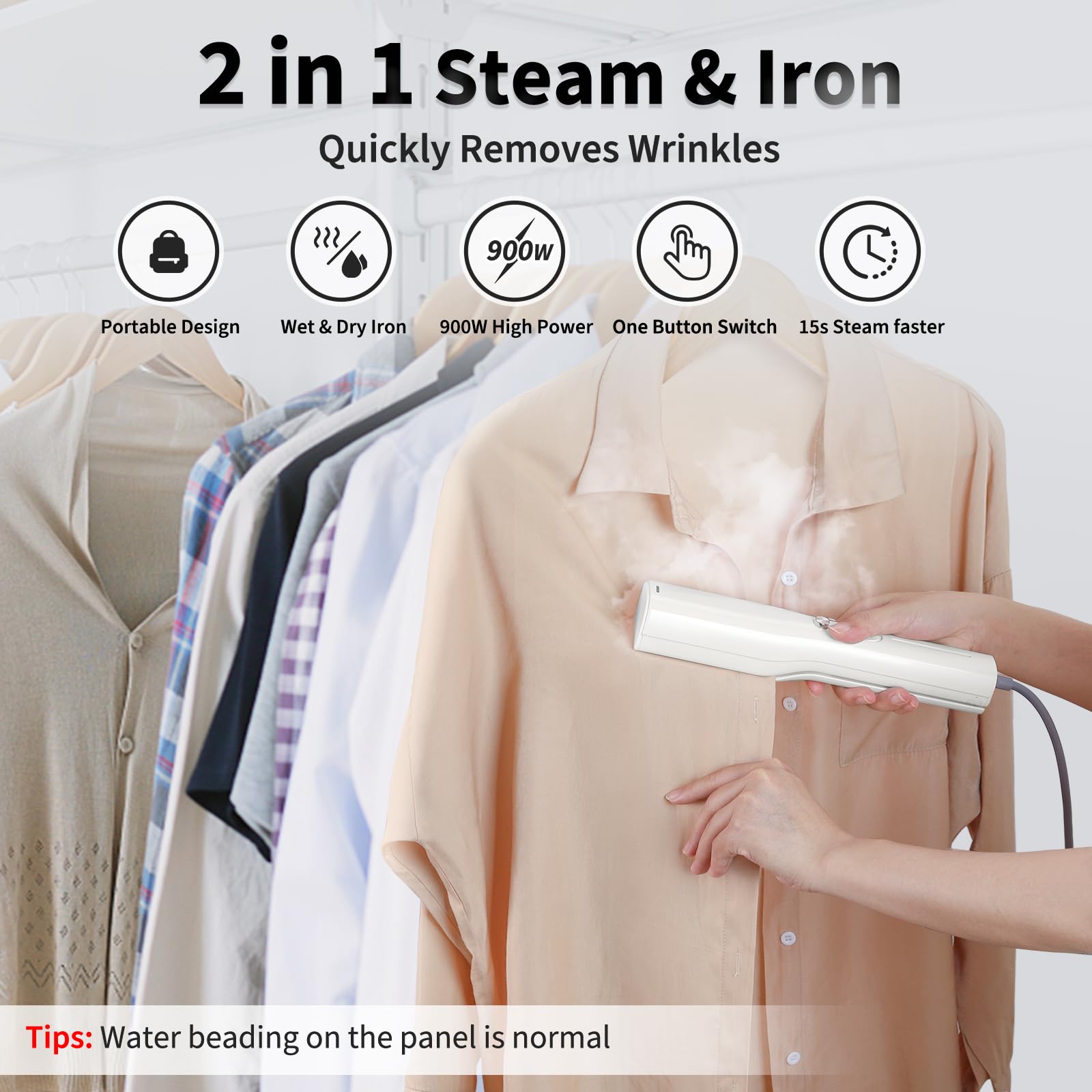 Amazon.com: Iron Steamer for Clothes - Mini Iron, Portable