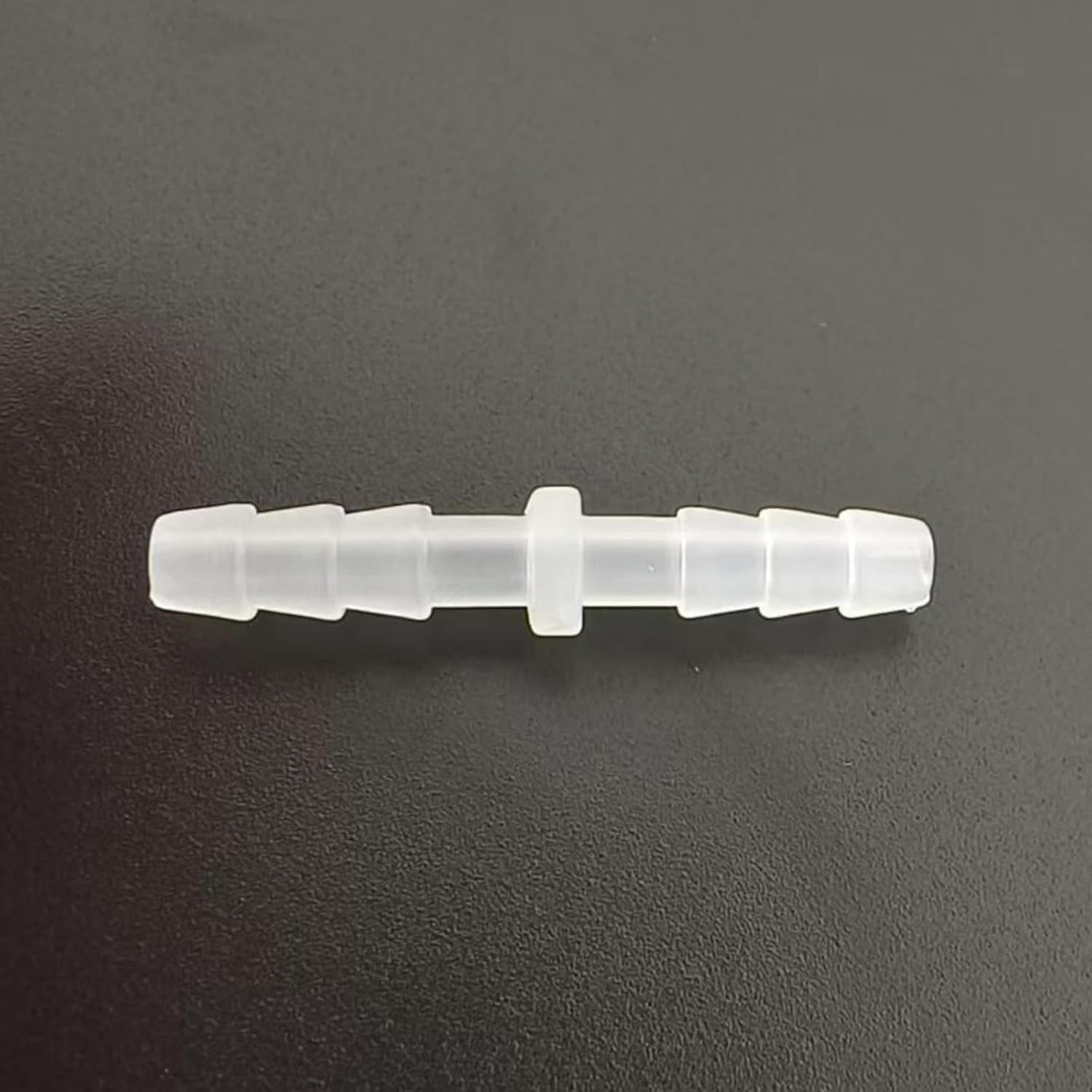 50-Pack Clear PP Plastic Equal Straight Barb Connectors for Laboratory and Food Machinery - for Low-Pressure Systems(4mm 5/32inch 3-Barb)