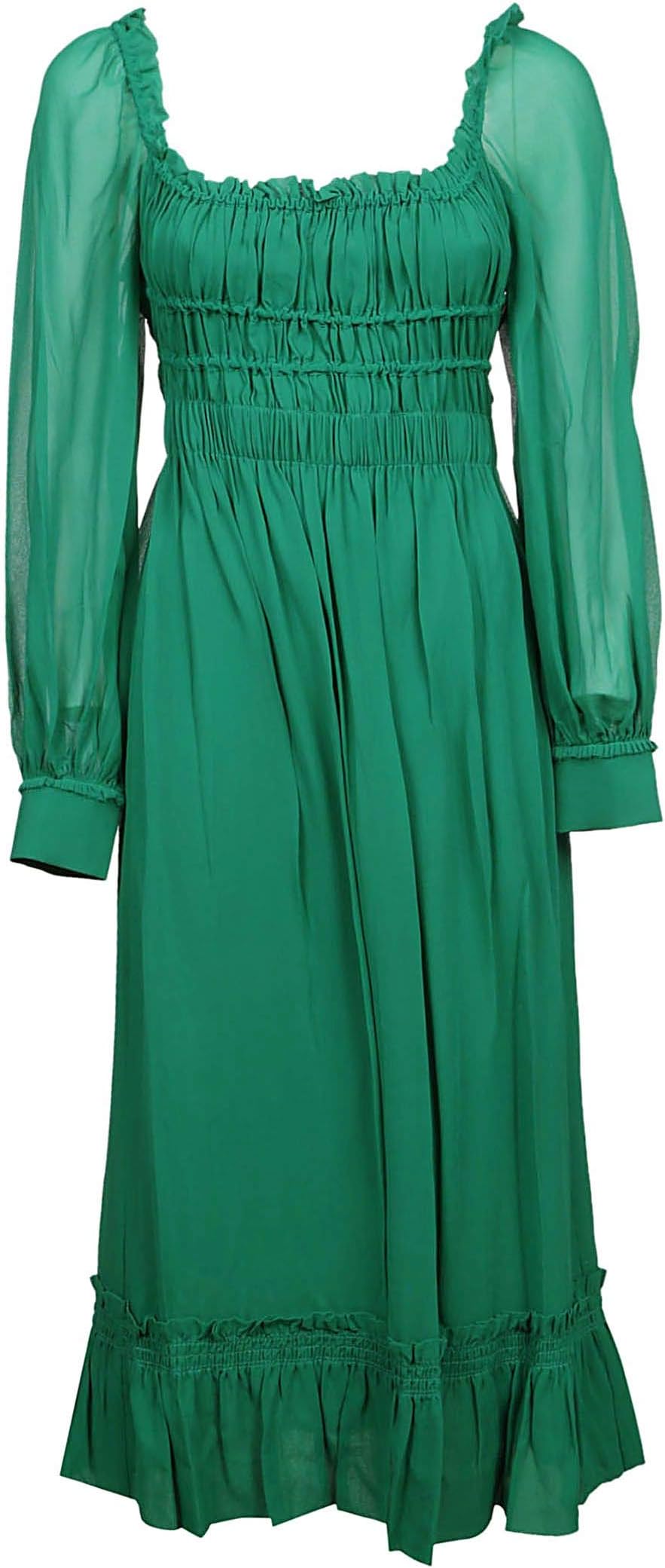 Proenza Schouler Luxury Fashion Womens R191302500558 Green Dress | Season Outlet
