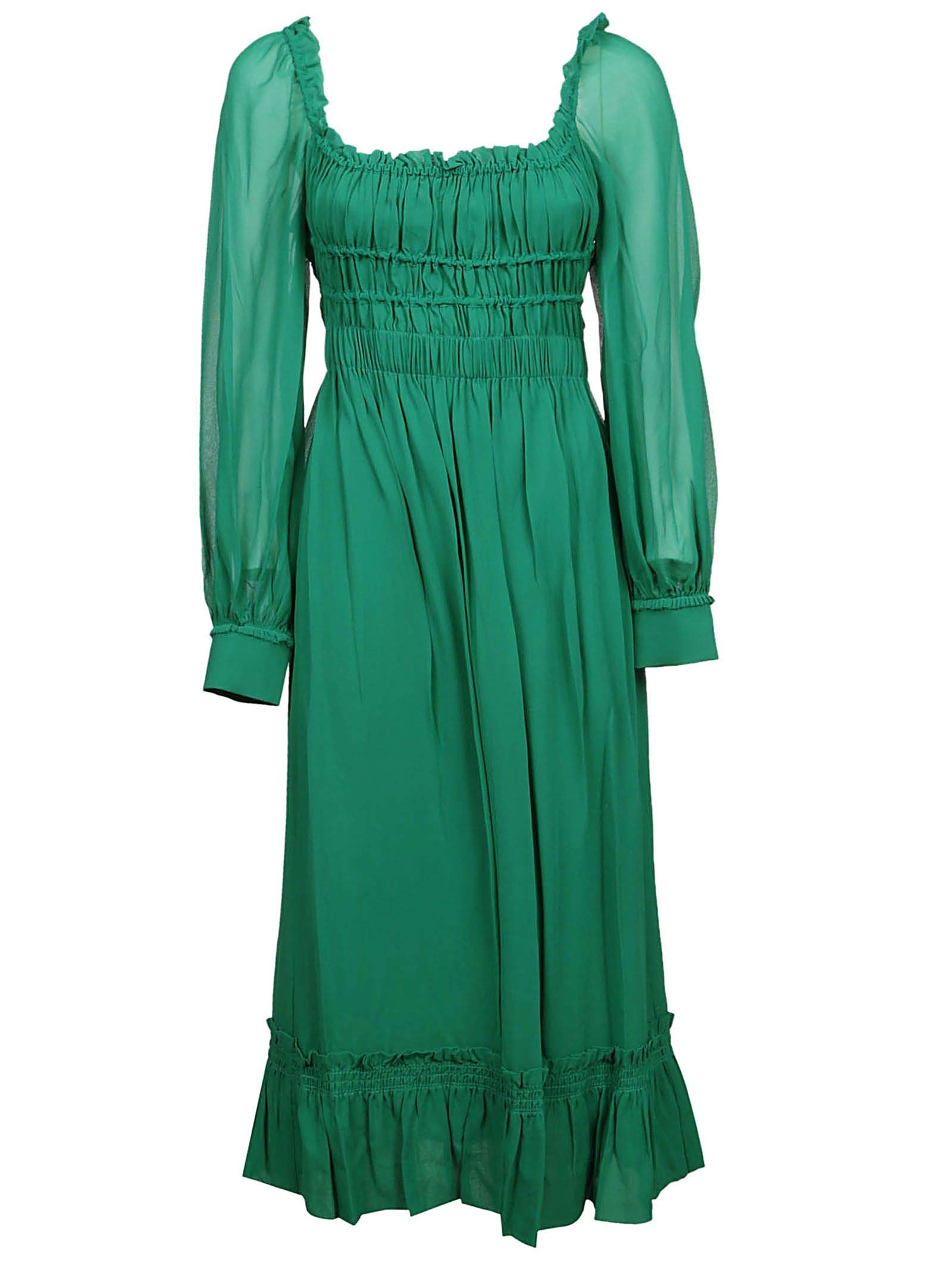 Proenza Schouler Luxury Fashion Womens R191302500558 Green Dress | Season Outlet