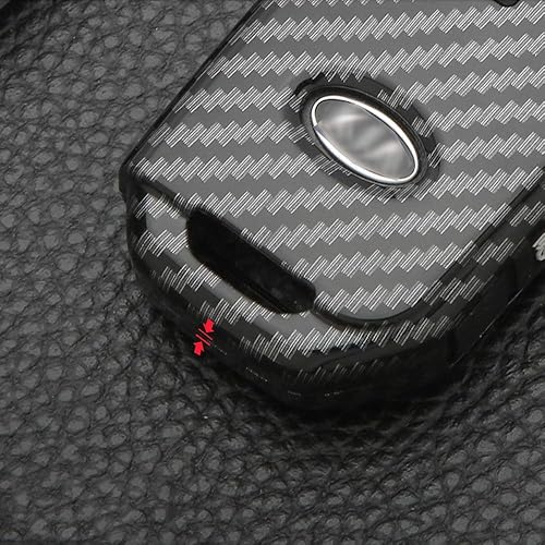 Miniatura 6 de ontto Funda para llavero Kia Remote Case Holder Carbon Partern Rojo