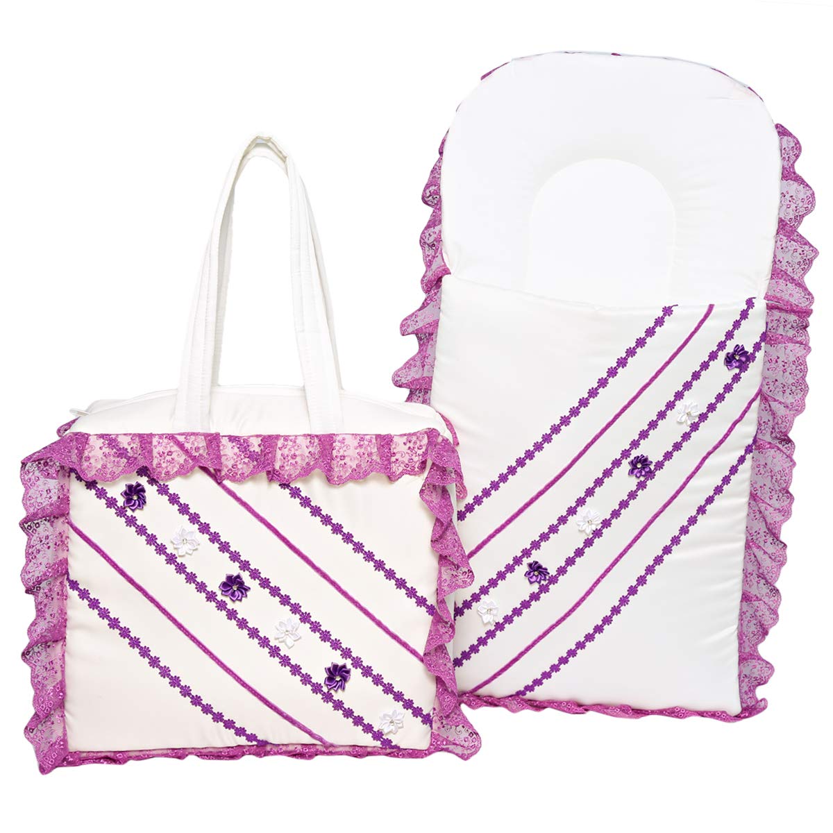 Toys4You CA-235/234 Stroller Bag, White and Purple