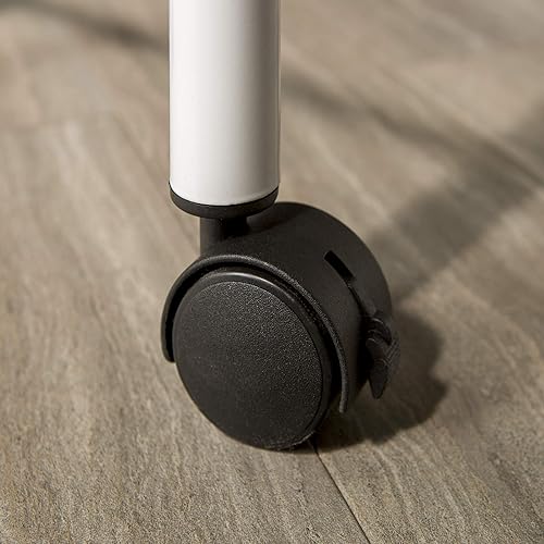 Miniatura 89 de Walker Edison Timothee - Litera de tamaño matrimonial sobre escritorio para la computadora, de metal, tamaño matrimonial, color blanco Blanco,Negro