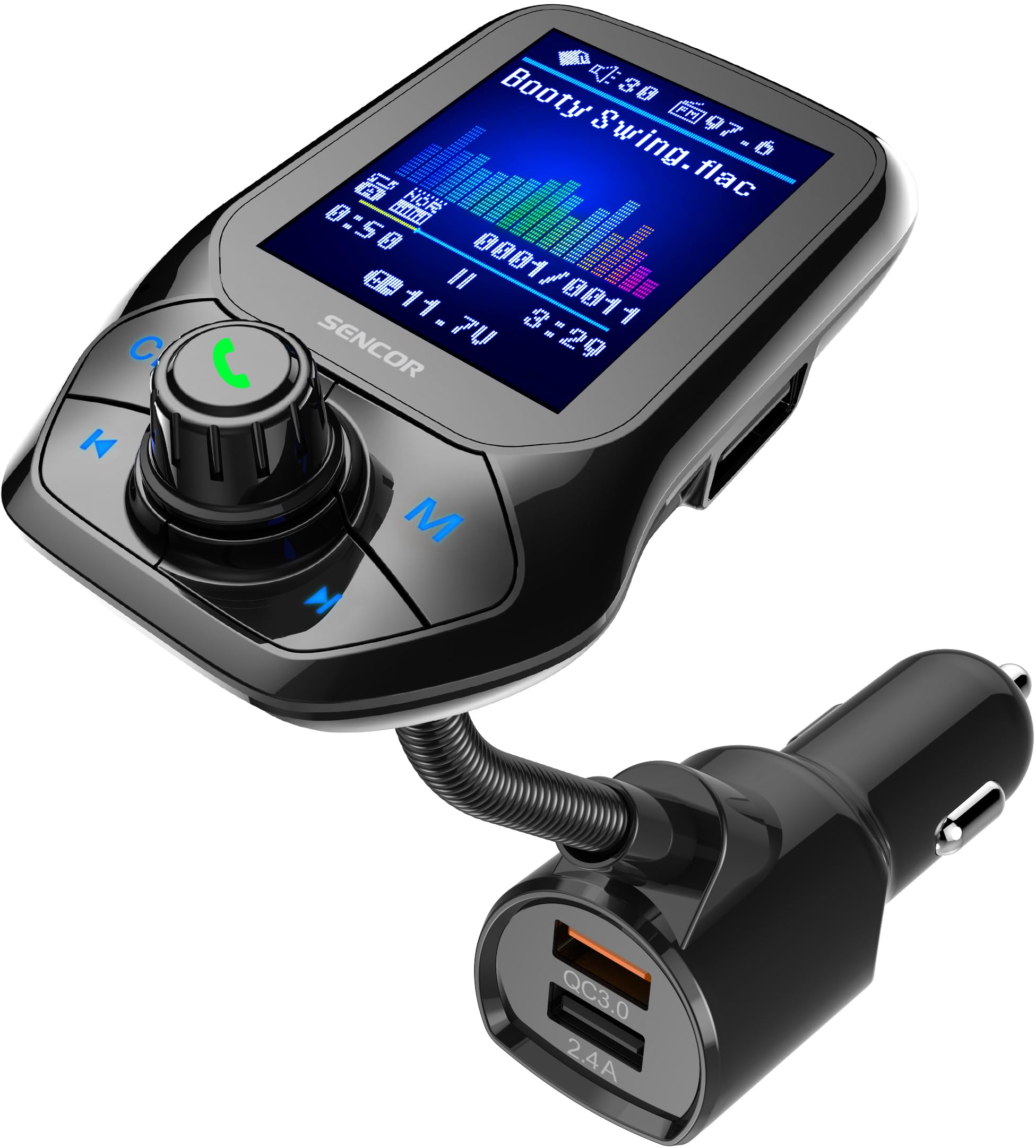 Transmetteur FM Bluetooth De Voiture SENCOR SWM 5858BT Sencor