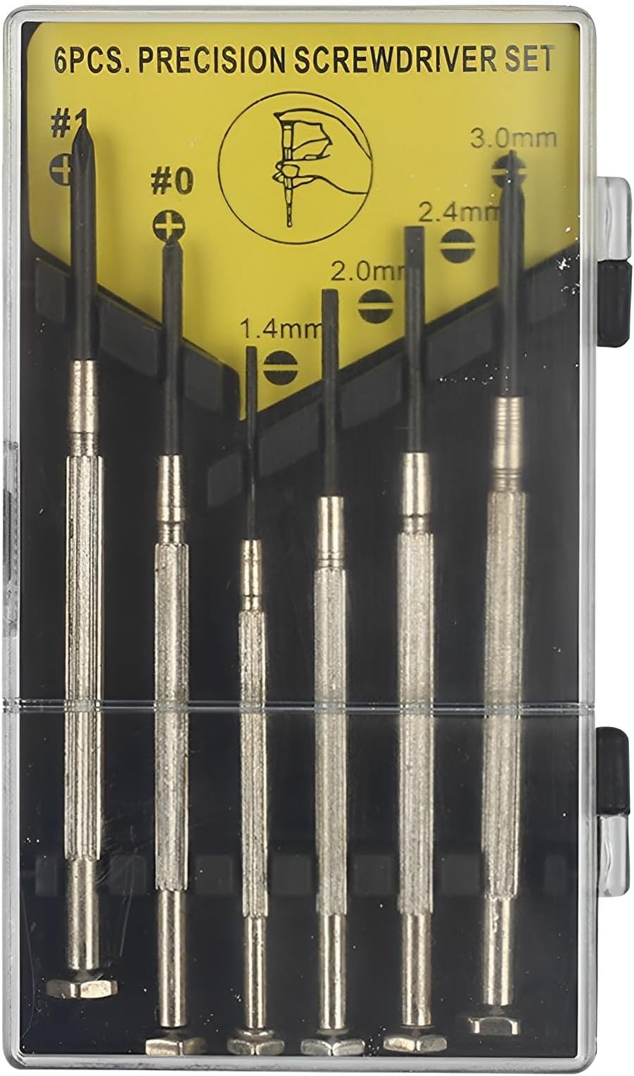 DEWIN Kit Cacciaviti Per Paraolio Da 4 Pezzi - Strumenti Per Riparazione Auto, Ganci E Plettri Per Rimozione O-Ring, Guarnizioni E Pietre Nei Pneumatici - Acciaio 45# Con Impugnatura Ergonomica