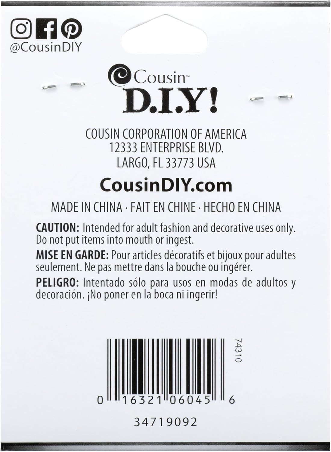 Cousin Jewelry Basics 4/6mm Open/Close Jump Ring, Black, 400-Piece - Image 2