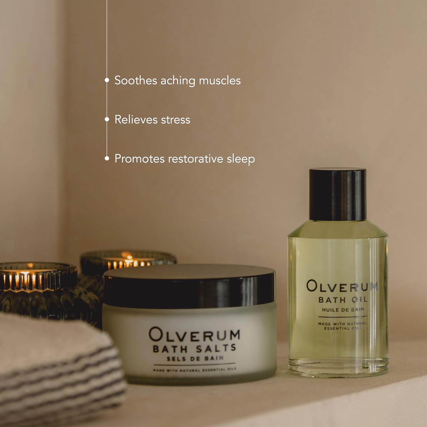 OLVERUM - Natural Bath Salts | Clean Beauty Mineral Soak with Dead Sea Salt, Vegan, Cruelty-Free (7.1 oz) - Image 4