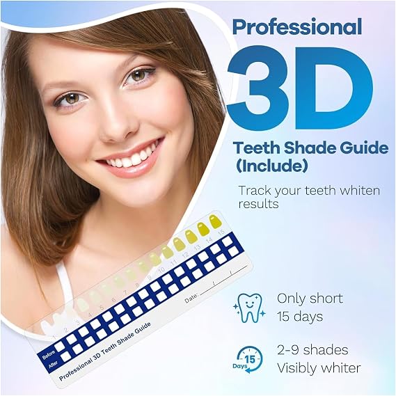 Led Light Teeth Whitening Set - Led Light Whitening, Effective Results in 15 Days, Long Charging Life, Soft Silicone Head, Effective Teeth Whitening Device for All Teeth Stains