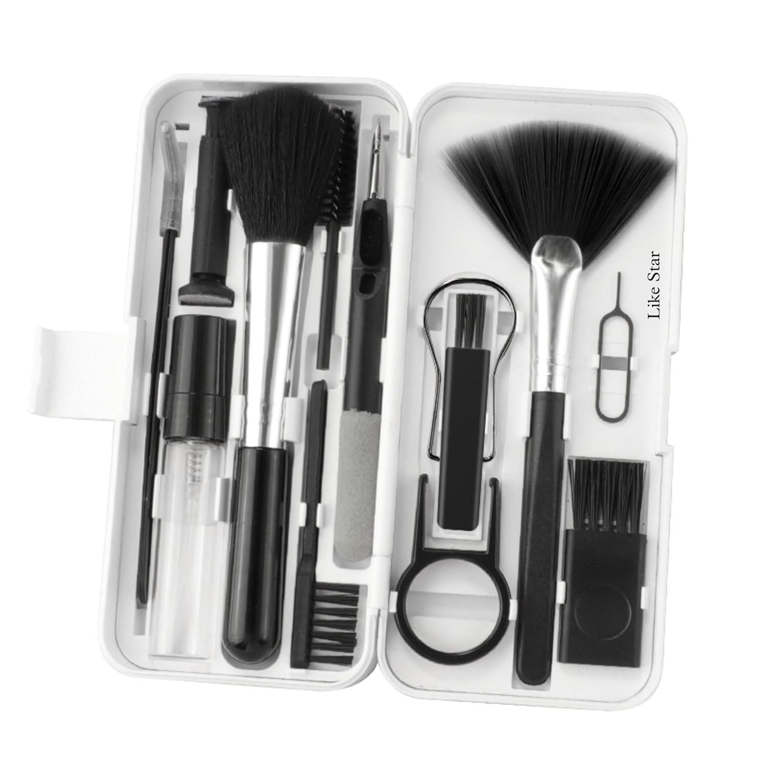 18In1 Smart Cleaning Kit Tool Set| Cleaning Pen,Fiber Cloth, Brush, Key Puller for Earbuds, Camera, Mobile, Tablet, Laptop, Keyboard