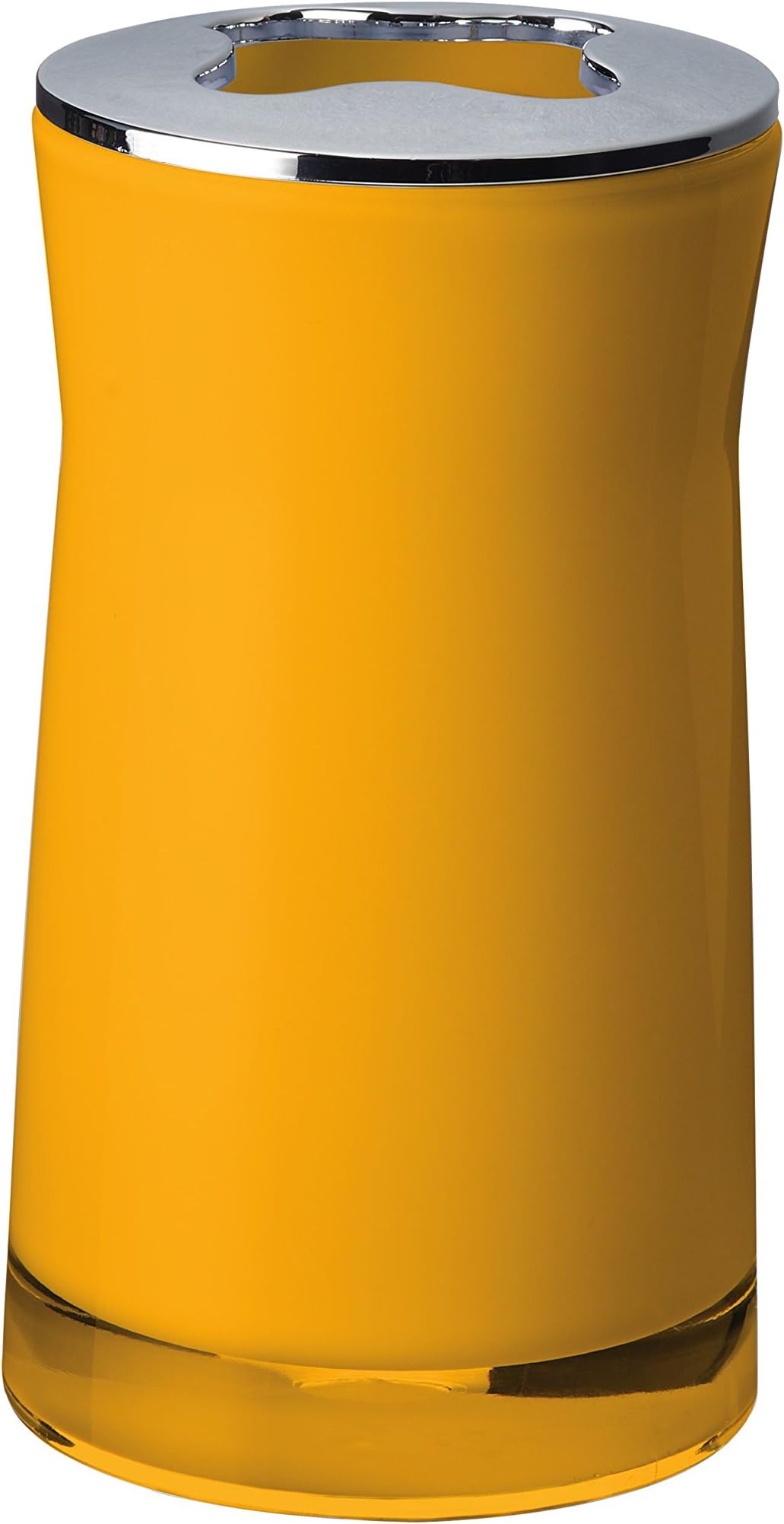 Ridder Toothbrush Holder Disco, Acryl, Yellow, 6.5 x 6.5 x 12.4 cm