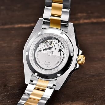 Pagani Design Elegant Men's Automatic Mechanical Watch 43MM Japan NH35 Self-Winding Movement Ceramic Bezel Stainless Steel Waterproof Business Sport Wristwatch Date
