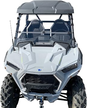 Clearly Toughs Full Folding Windshield for 2021+ Polaris RZR 1000 Trail and S models & RZR 900 2021 and newer Ultimate, Trail and S models | Lexan MR10 | SCRATCH RESISTANT | Made in USA!