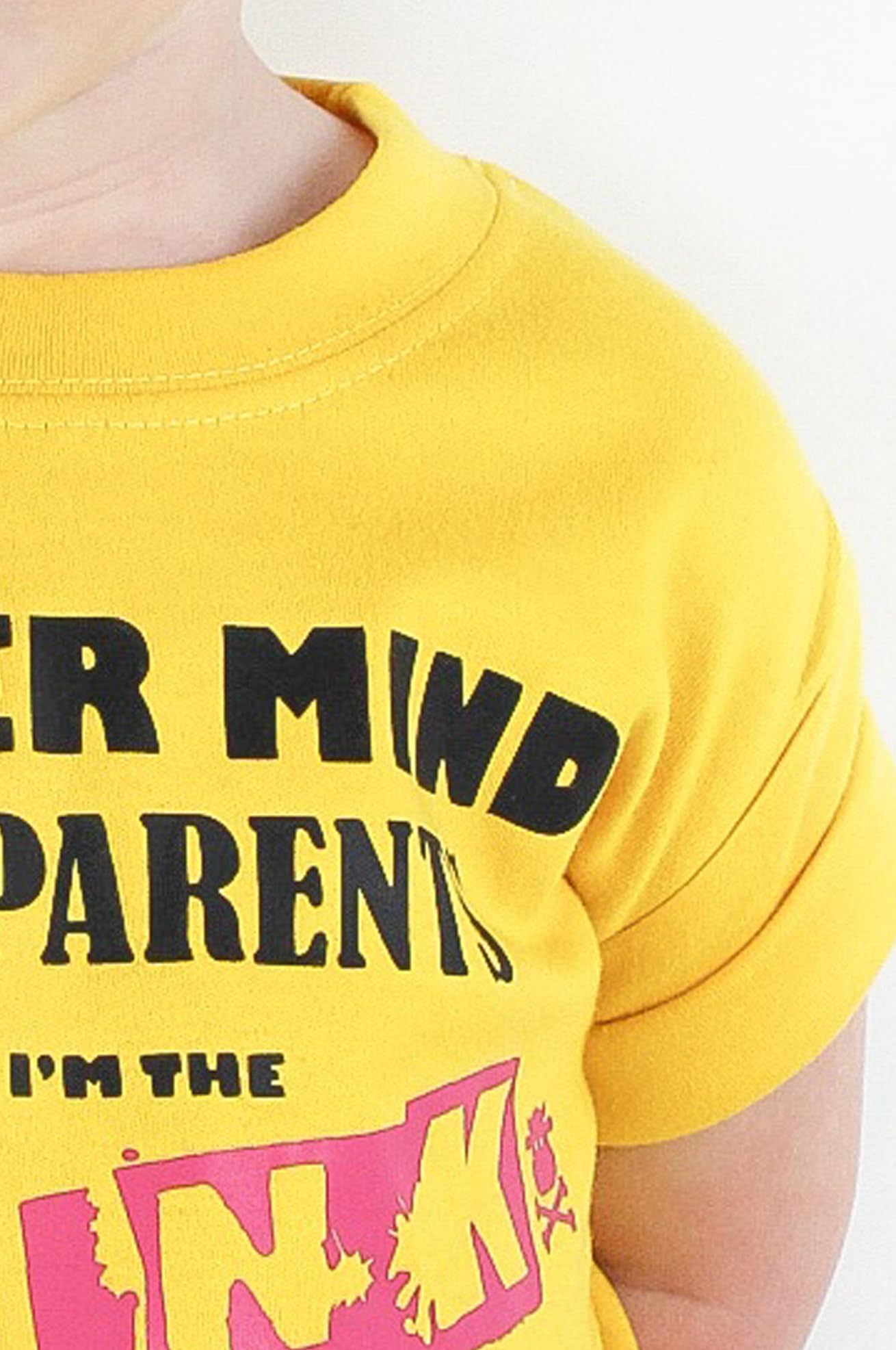 Baby Moo's Maglietta a maniche corte con scritta "Never Mind The Parents I'm The Punk" per bambini, per bambini e bambini, con musica punk rock