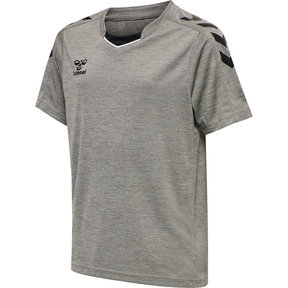 Hummel Hmlcore Xk Poly Jersey S/​S T-​Shirt Unisexe pour Enfant, Mixte Enfant, T-​Shirt, 211456, Gris, 116 cm