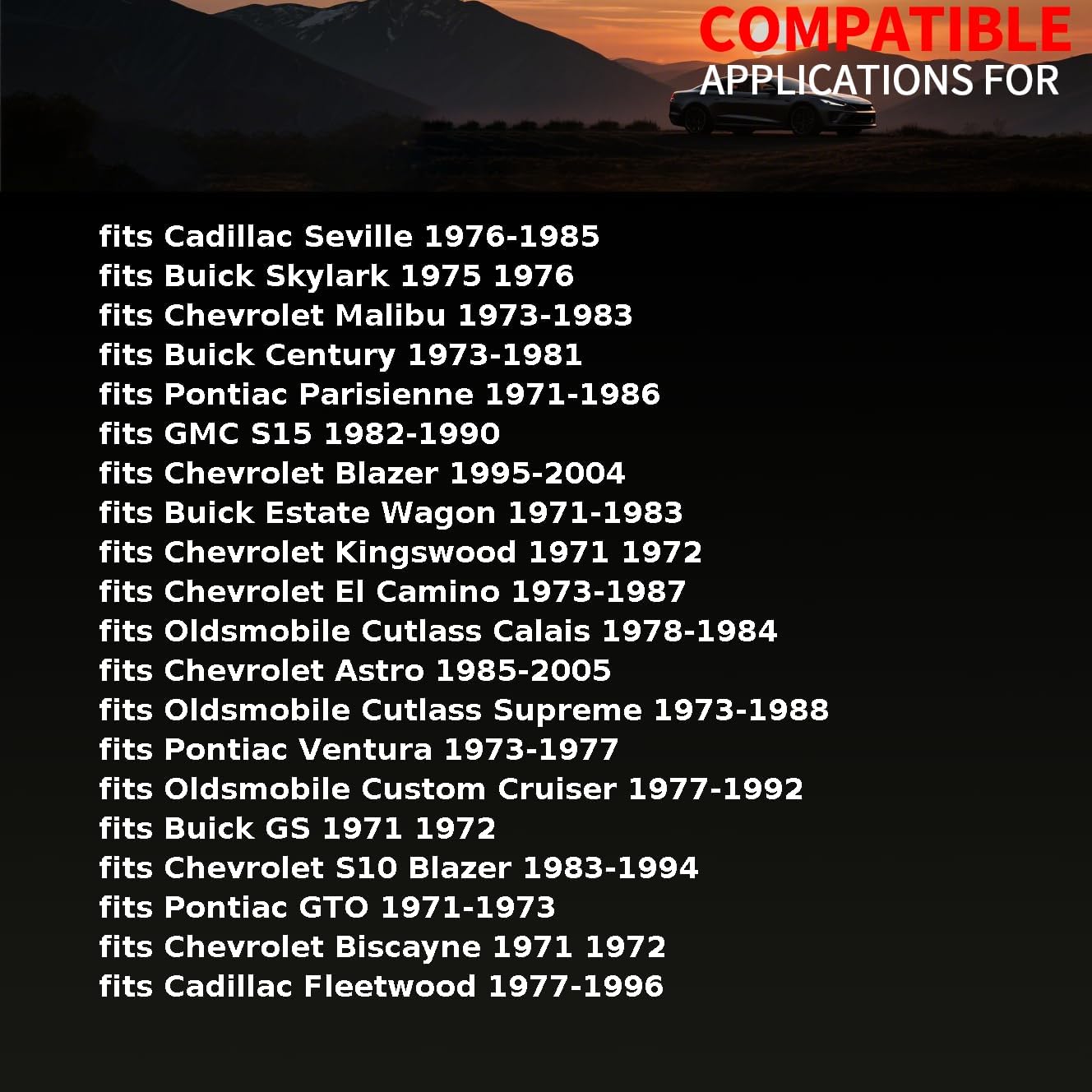 Suspension Control Arm Bumper Front Lower fits Buick Regal 1973 1974 1975 1976 1977-1987 fits Chevrolet Bel Air,Camaro,Chevelle,Corvette 1953-1987 Replacement 353888 2 Piece