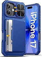 Vista 9 de ATATOO Funda tipo cartera para iPhone 16 con tarjetero (almacena 3-5 tarjetas) [bloqueo RFID] y funda deslizante para cámara, protección de grado
