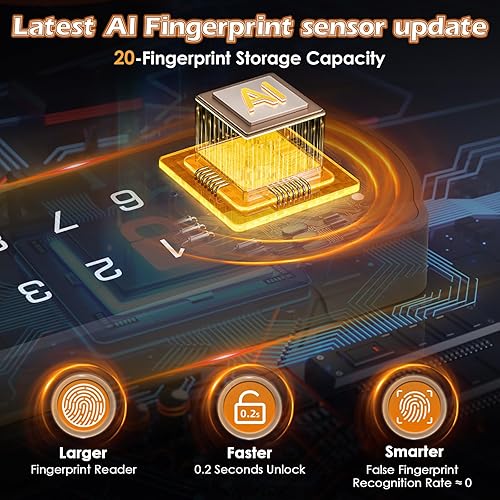 Miniatura 3 de Eseesmart Cerradura inteligente para gabinete, cerradura magnética electrónica digital RFID sin llave Bluetooth seguridad para niños, cerraduras de