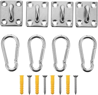 Healifty Stainless Steel Hammock Fitting Hanging Hook Silver