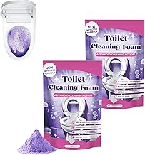 Espuma de Limpieza de Inodoro,Espuma Instantánea para Inodoros Limpio y Brillante,Polvo Removedor de Cal Sin Contacto (2PCS)