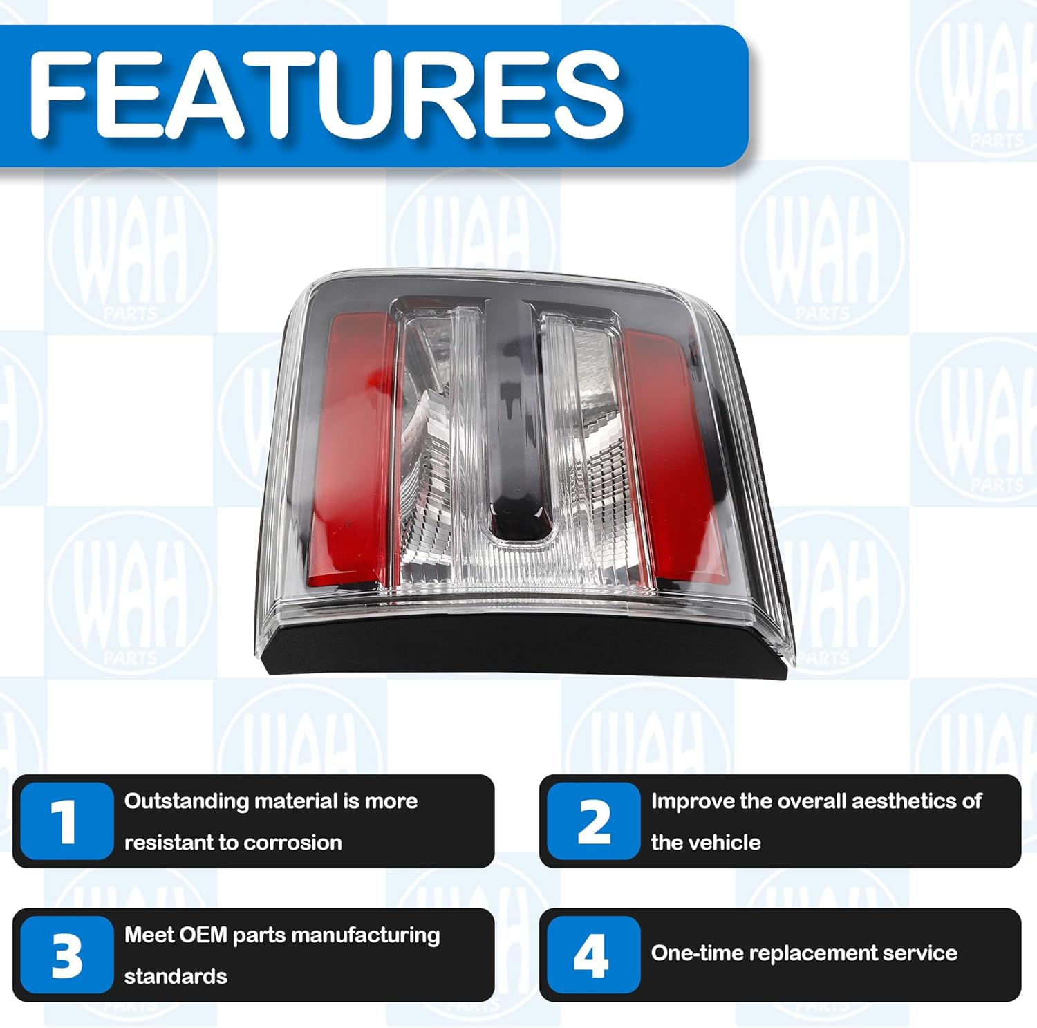 Inner Tail Light Compatible With 2013 2014 2015 2016 GMC Acadia Passenger Right Side taillight assembly Rear Light Taillights 23267344