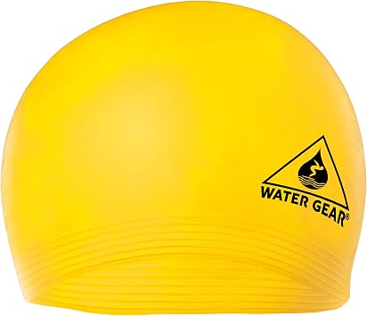 Water Gear Latex Adult Swim Cap - Durable and Flexible Unisex Non-Waterproof