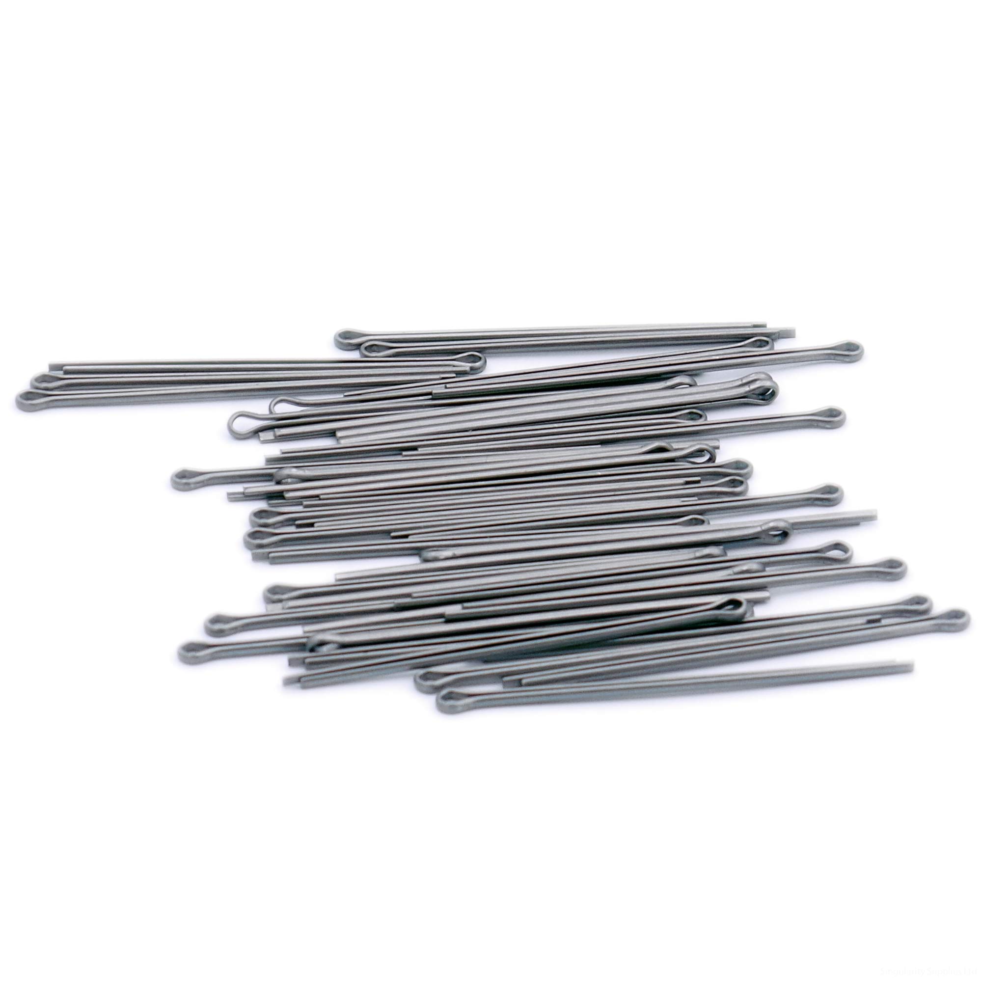 Singularity Supplies Silver M2 (2Mm X 16Mm) Split Cotter Pin - Stainless Steel (A2) (Pack Of 40)