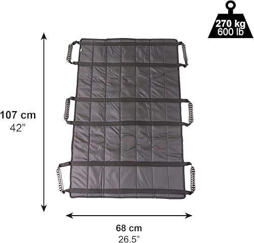 Miniatura 3 de PEPE Mobility - Almohadillas de cama de posicionamiento para ancianos con asas reforzadas (42 x 27 pulgadas), 6 asas, hoja deslizante para pacientes