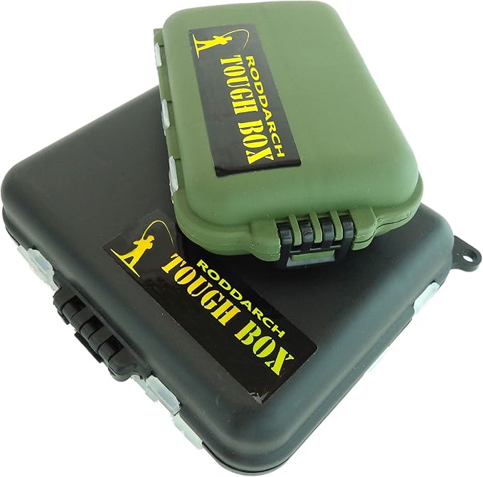 2 x Roddarch Small Clamshell Fishing Tackle Boxes for Lures Spinners