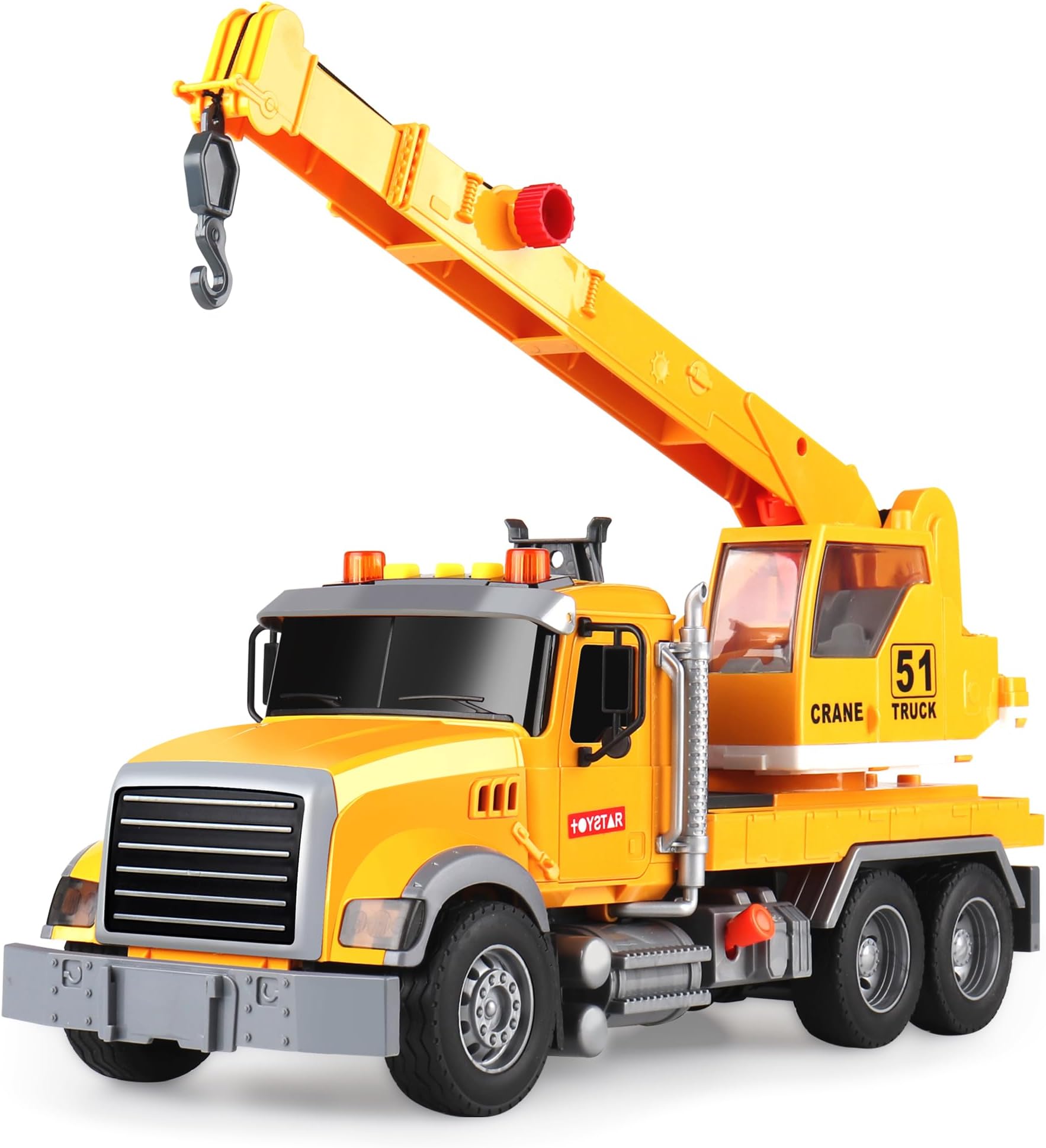 Toys for 3 Years Old Boys Girls Kids,Construction Toy Crane Truck with Lights and Sounds