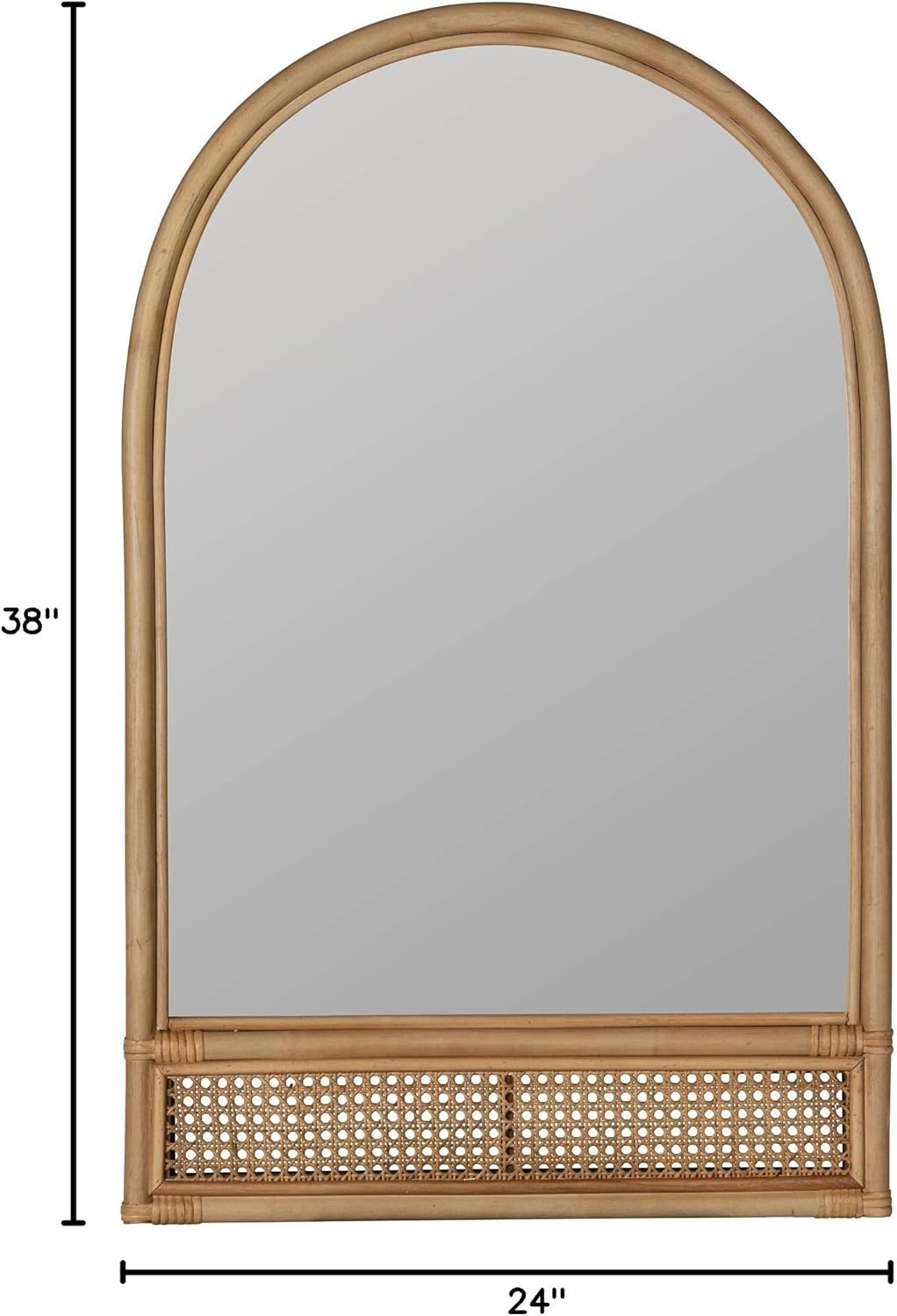 Cooper Classics Milena Natural 24" x 38" Wall Mirror