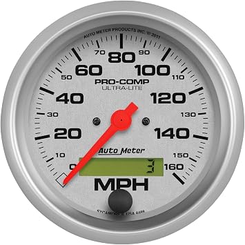 Auto Meter 4488 Ultra-Lite In-Dash Electric Speedometer 3.375 in.