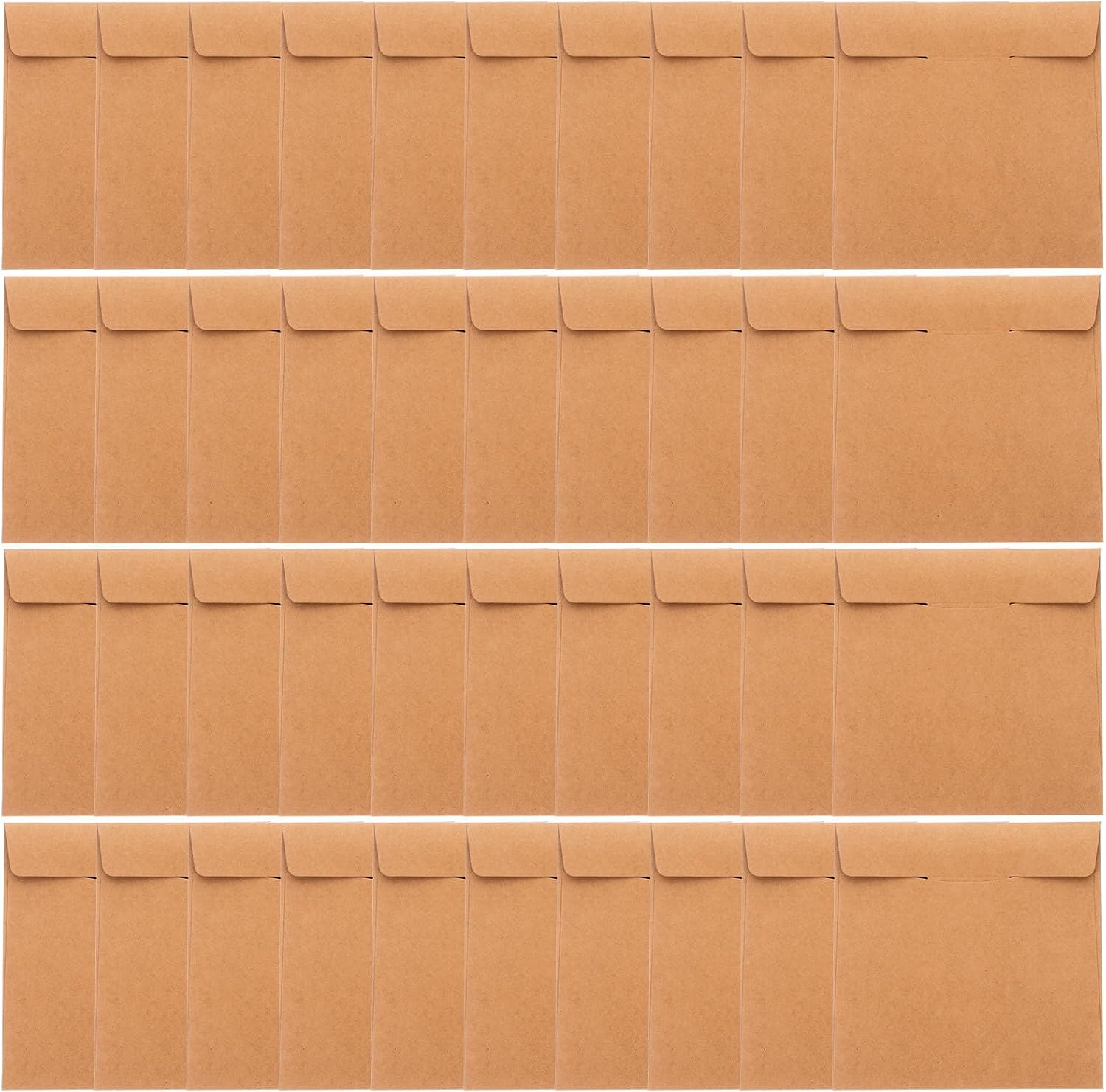 50pcs Khaki Paper CD Sleeves with Excellent Protection and DIY Decoration, Square Retro Style CD and DVD Paper Bags for Wedding and Holiday Storage