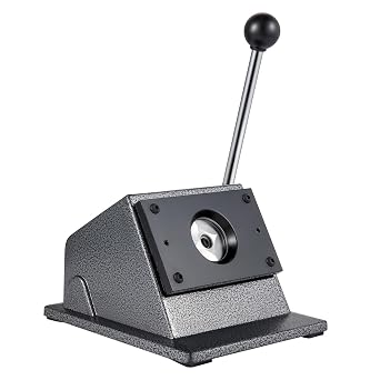 Graphic Punch Die Cutter 1-1/4"/32mm Round Punch Die Cutter Cast Iron Manual Graphic Punch Press Button Badge Maker,Powerful And Efficient