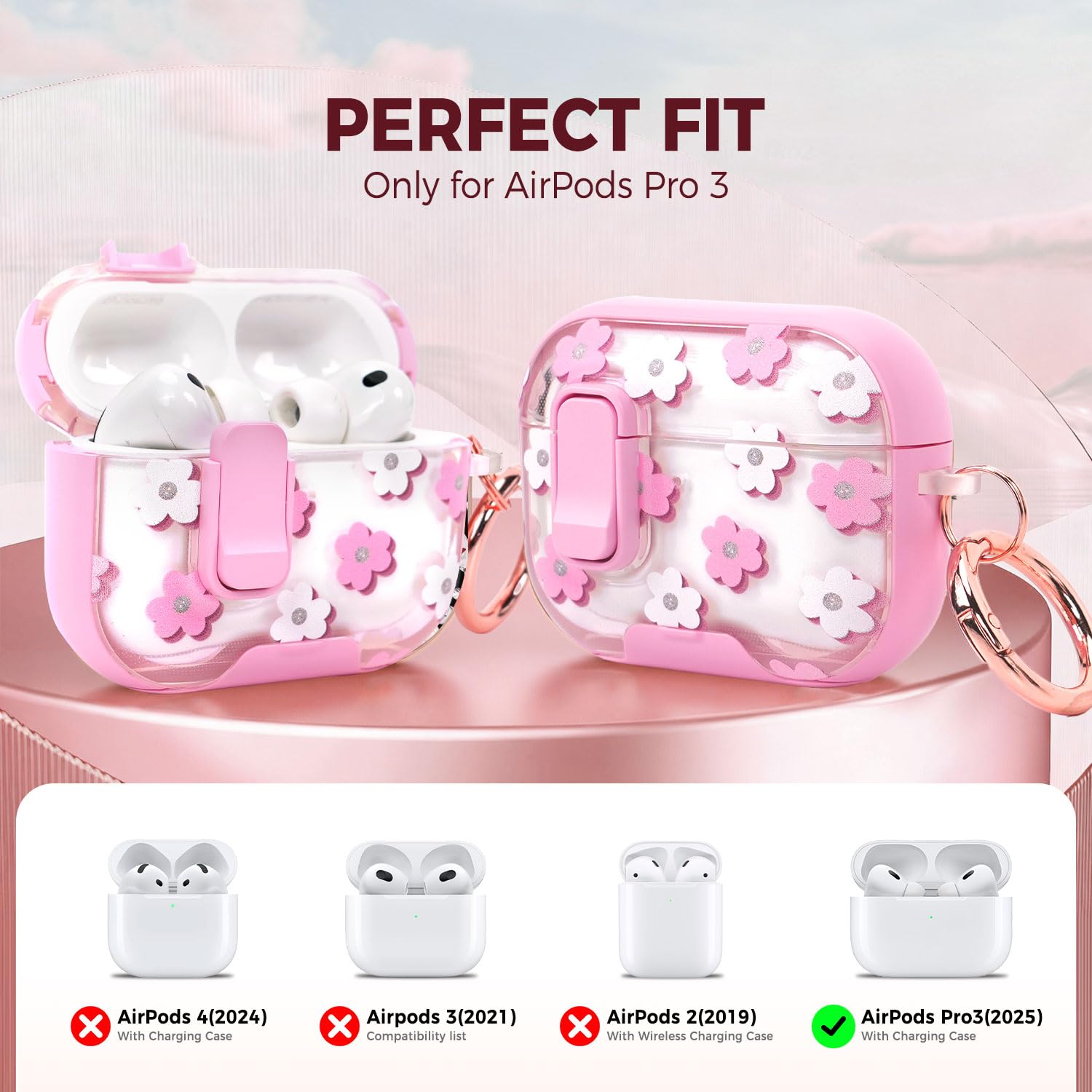Amazon.com: for AirPods Pro 3 Case 2025 3rd Generation with
