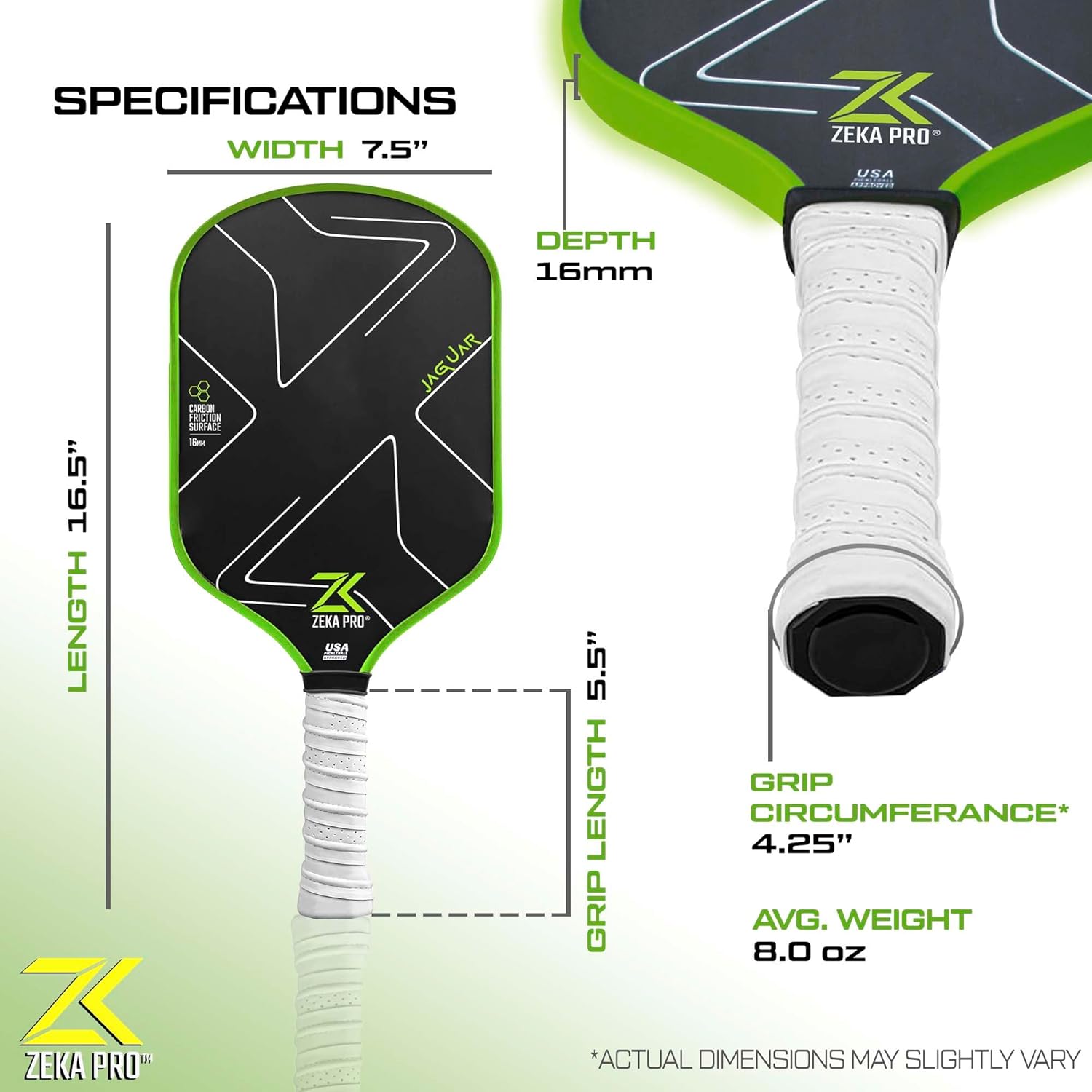 T700 Raw Carbon Fiber Pickleball Paddle - Aerodynamic Curve for Explosive Power & Control, 16mm Polypropylene Honeycomb, Thermoformed, Textured Grit Surface for High Spin, Premium Grip