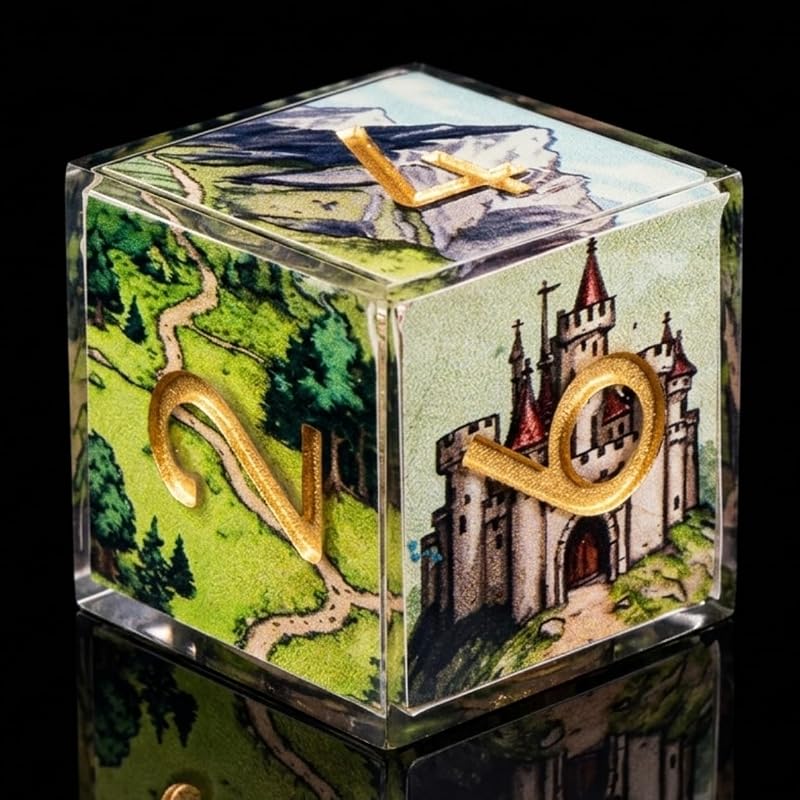 Juego de dados DND de resina con borde afilado, 7 piezas de dados poliédricos para juegos de rol de mesa, dados de múltiples caras hechos a mano para juegos de rol de mazmorras, Pathfinder, regalo para jugadores