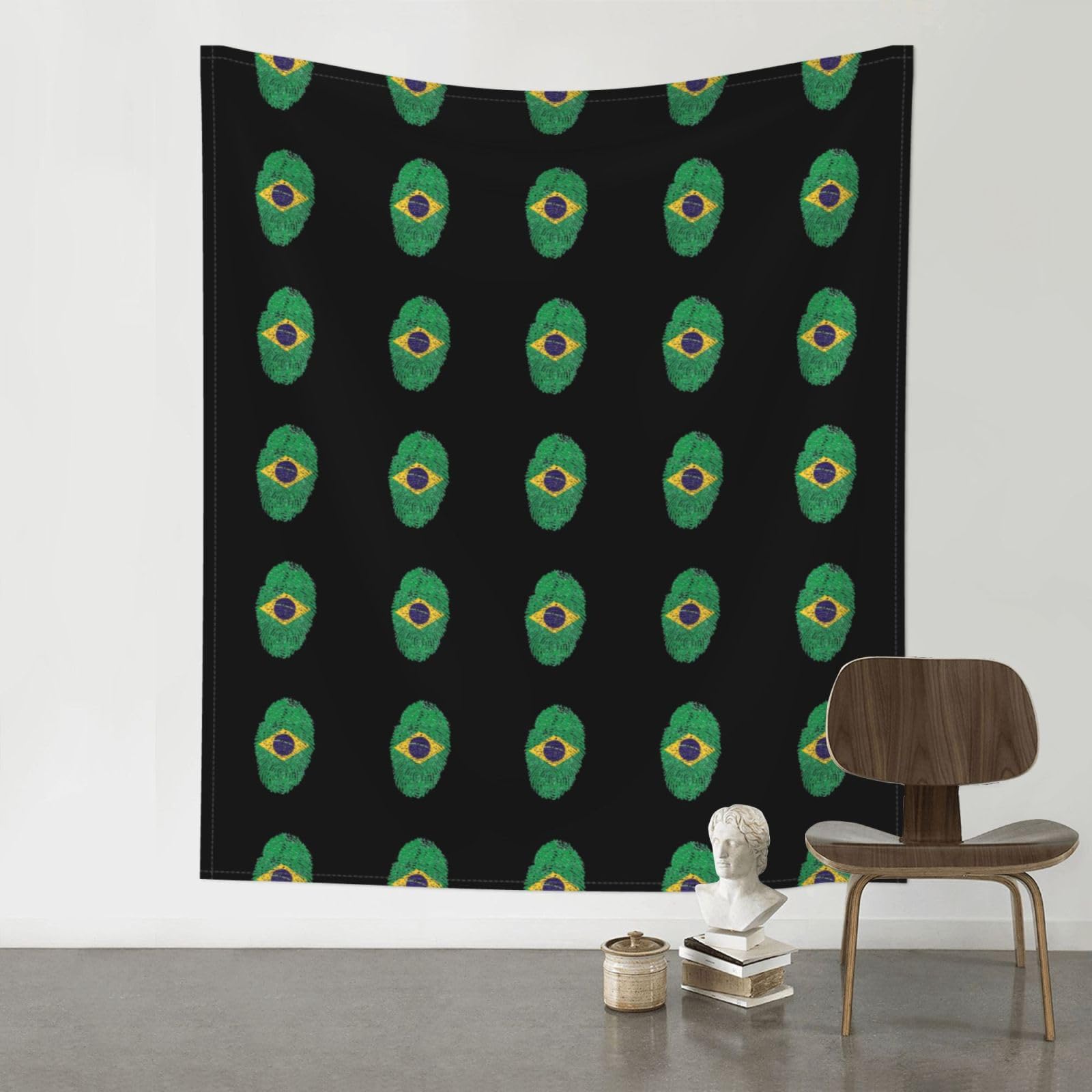 YYHWHJDE brazil Prints 60x51in Wall Tapestry – Boho Decor Throw Blanket for Bedroom, Dorm, Beach Cover, Picnic & More