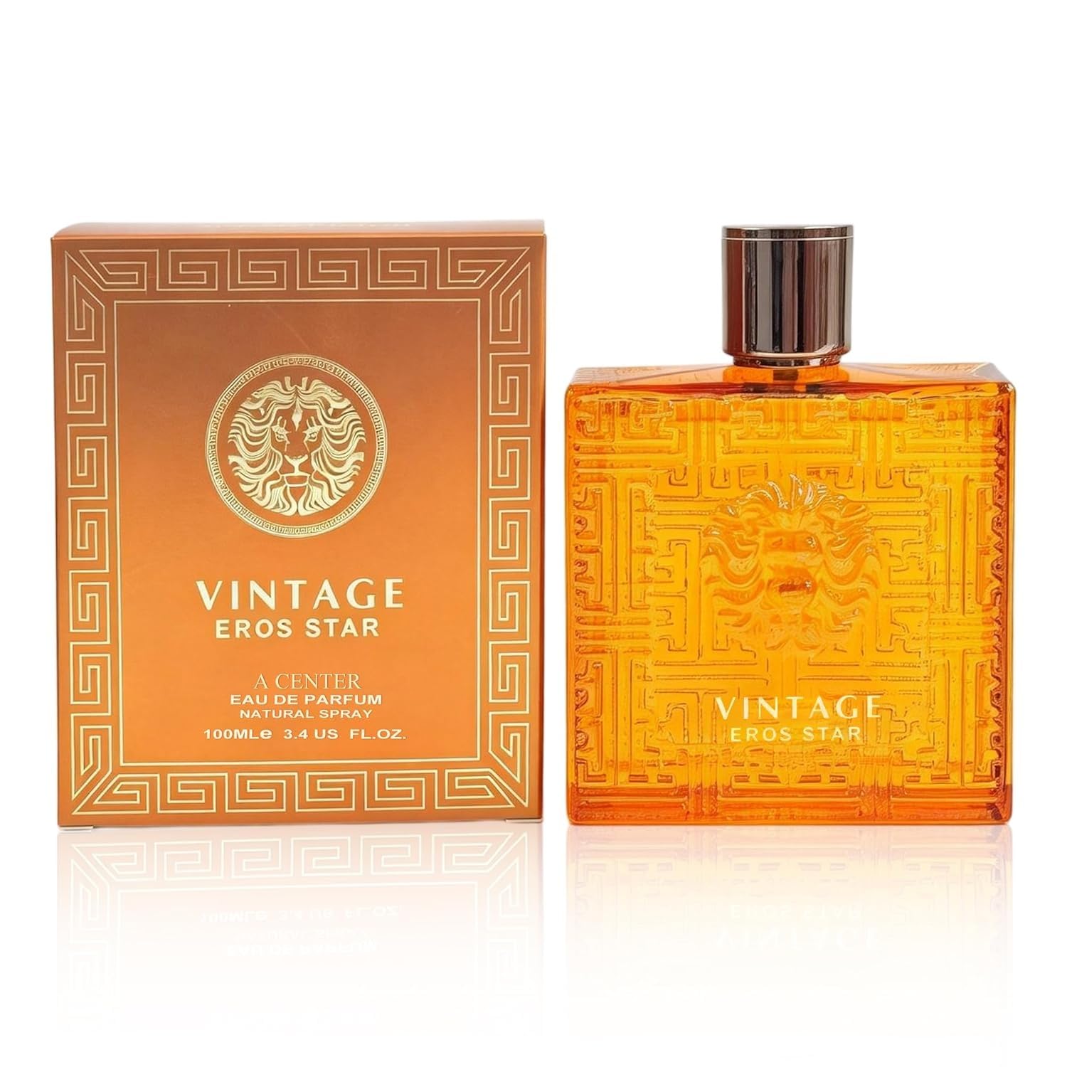 Vintage Heroes Men’s Cologne Set 2 Pack Orange Vintage Parfum – 3.4 Oz Eau de Parfum – Citrus Woody Leather Fragrance – Long Lasting Masculine Scent Gift for Men (Orange 2 Pack)