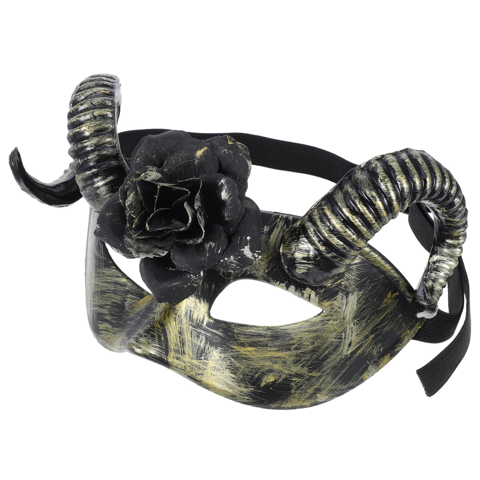 Detachable Goat Horns Unique Design for Halloween Masquerade and Costume Parties Scary Accessory for Men