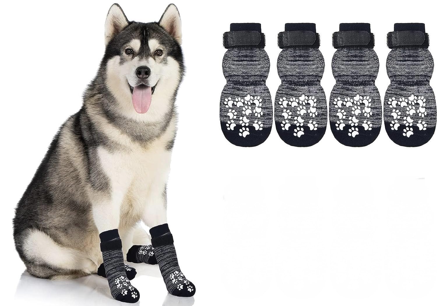 PETANGEL Double Side Anti-Slip Dog Socks 4Pcs - Adjustable Pet Paw Protector with Strap, Traction Control Non-Skid for Indoor on Hardwood Floor Wear, Paw Protection for Small Medium Dogs (Size: S) (B0CJRX5Q3L) Amazon Price History, Amazon Price Tracker