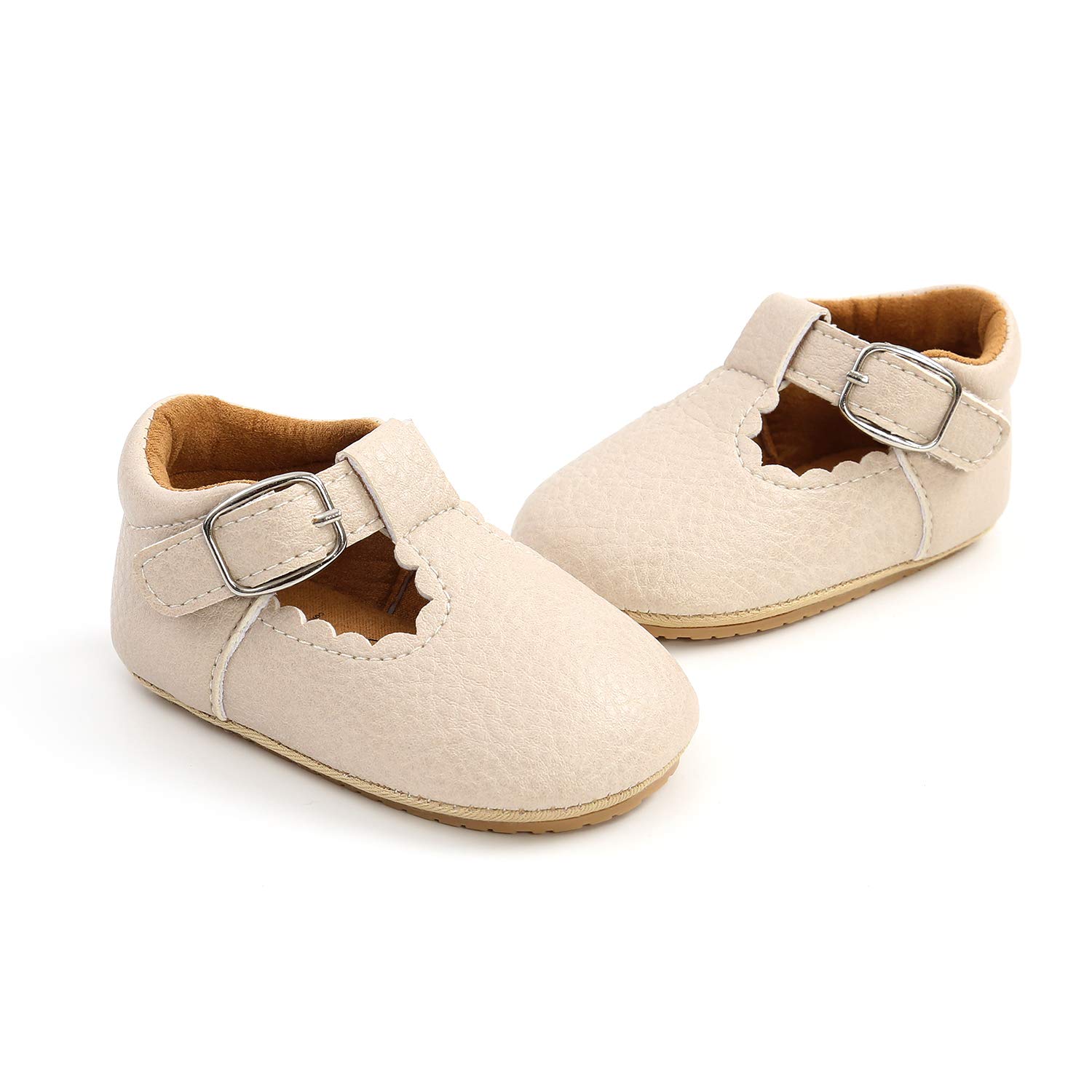 Baby Girls First Walking Shoes Mary Jane PU Leather Anti-Slip Princess Shoes Infant Baby Shoes — view 51
