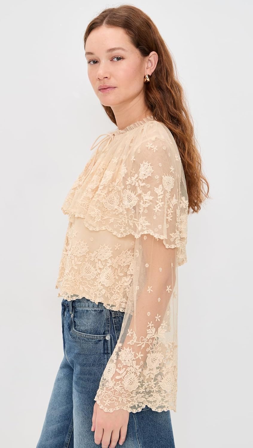 Sea Women's Bronte Embroidered Long Sleeve Top - Image 4