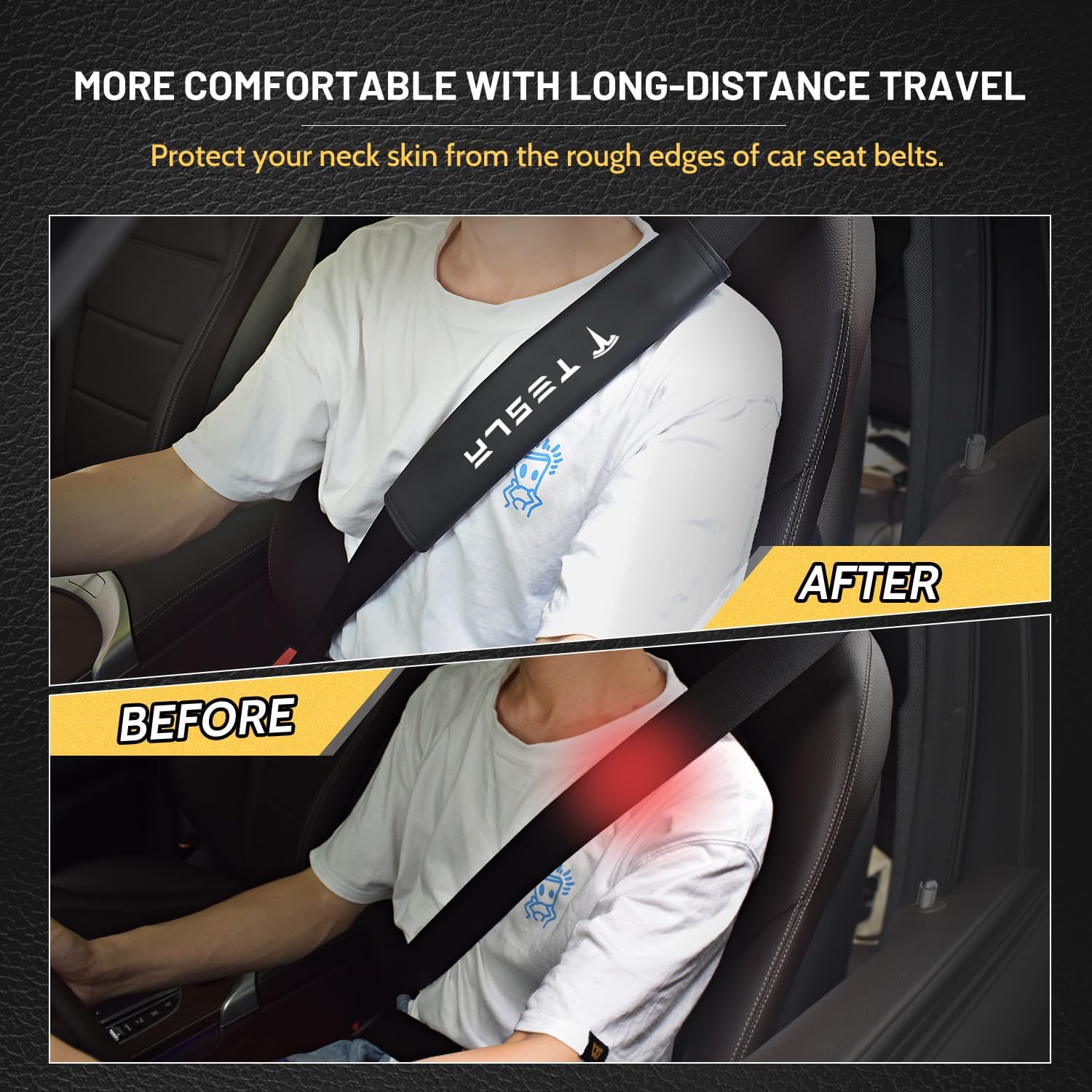 for 4PC Tesla Seat Belt Pad Cover for Tesla Model 3 Y S X 2016-2026