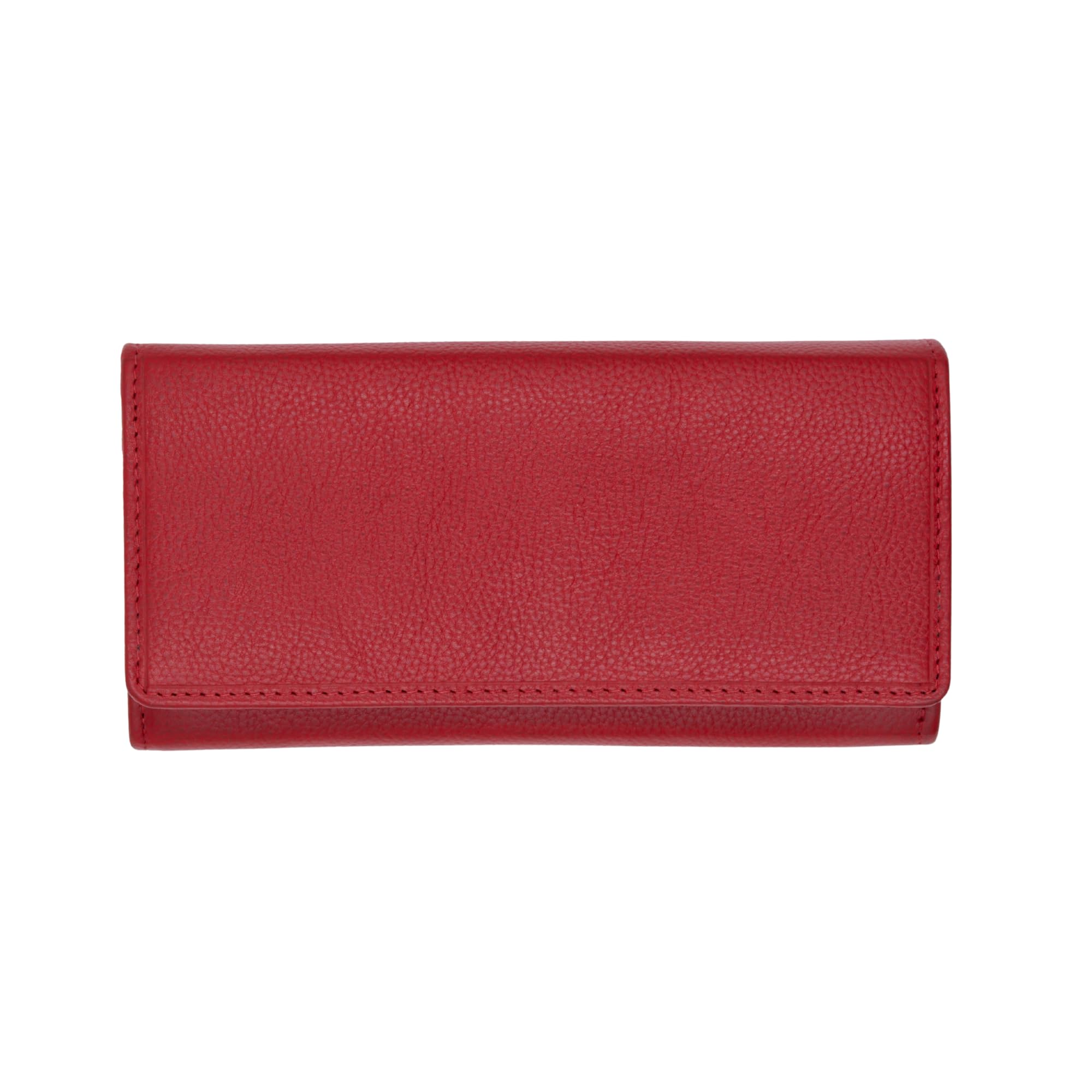 Genuine Leather Luxe Wallet for Women | 20 Card Slots, 3 Note Compartments, 2 Zip Pockets, 1 Outside Pocket | Hand Wallet, Daily Use, Money Purse (Red)-image-13
