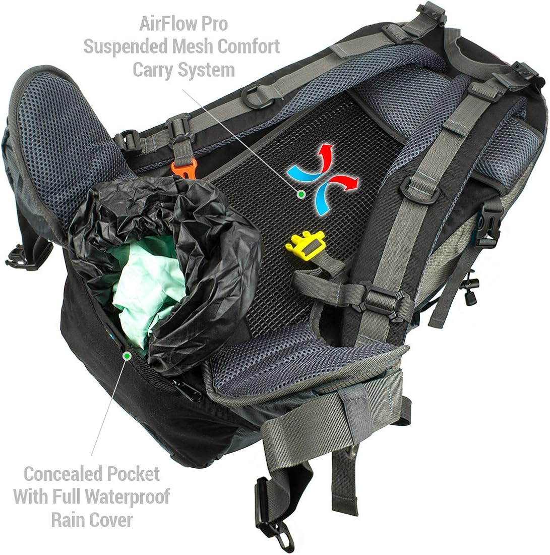 suspended mesh backpack