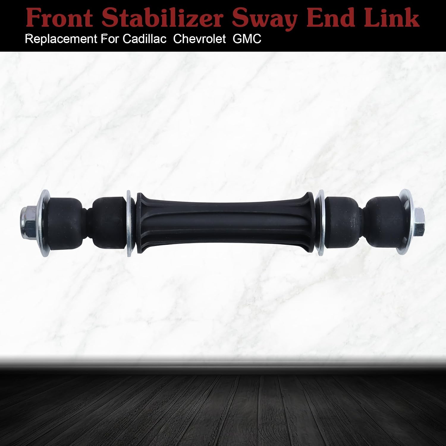 2*K700432 Sway Bar Link Front - Stop Clunking Noise & Body Rol | Forged Steel Greaseable Ball Joint Bolt-on Direct Compatible With 2004-2019 Escalade ESV/EXT Tahoe Yukon 2007-2013 Avalanche