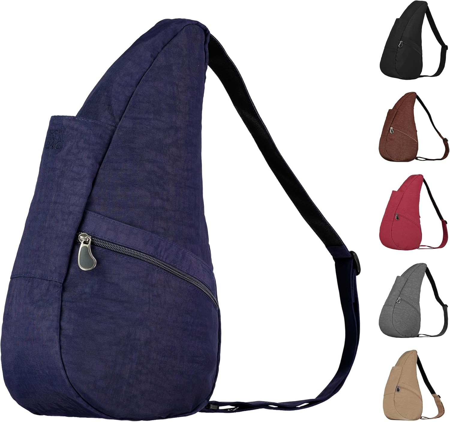 AmeriBag 17" Nylon Crossbody Sling Healthy Back Bag (Blue Night)