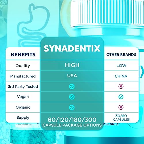 Miniatura 3 de SynaDentix - Cápsulas SynaDentix, píldoras de suplemento oficiales SynaDentix con todos los ingredientes naturales, SynaDentix Advanced Health &