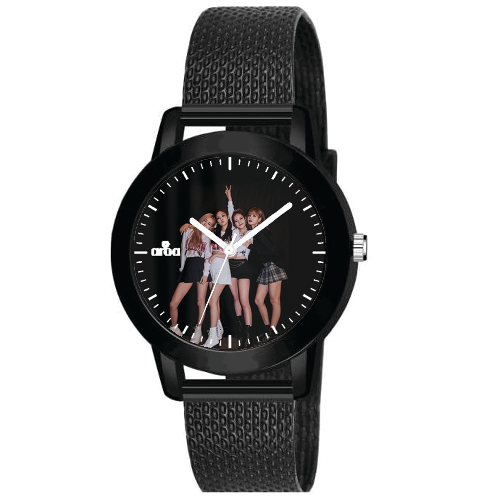 AROA Watch for Womens with Cute Blackpink in Black Background Model :813 in Black Metal Type Rubber Analog Watch Black Dial for Women Stylish Watch for Girls (B0C974JY2G) Amazon Price History, Amazon Price Tracker